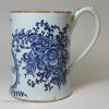 London delft mug 'S;WALKER', with a glass bottom, circa 1760