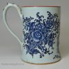 London delft mug 'S;WALKER', with a glass bottom, circa 1760