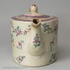 Pearlware pottery teapot, circa 1800