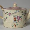 Pearlware pottery teapot, circa 1800