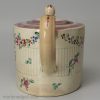 Pearlware pottery teapot, circa 1800