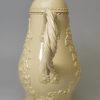 Creamware pottery coffee pot, circa 1770, possibly Cockpit Hill Pottery