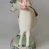 Yorkshire type pearlware pottery cow creamer, circa 1820