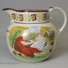 Porcelain jug celebrating the peace after Waterloo in 1817