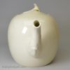 Creamware pottery teapot, circa 1770