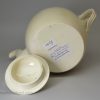 Creamware pottery teapot, circa 1770