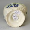 Pearlware pottery flask or large tea canister moulded with scenes from Othello, circa 1800
