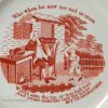 Pearlware pottery child's plate 'MY GRANDFATHER', circa 1830