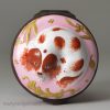 Bilston enamel bonbonniére moulded with a spaniel, circa 1770