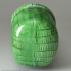 Green glazed pottery toy cradle, circa 1820