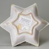 London delft star shaped sweet meat dish, circa 1740