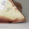 Creamware pottery goat head wall pocket, Thomas Sergent, France, circa 1880