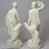 Rare paid of figures Bacchus and Venus by Neale and Co, circa 1780