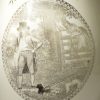 Commemorative creamware jug Mrs Clarke scandal, circa 1810