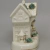 Staffordshire porcelain cottage pastille burner, circa 1840