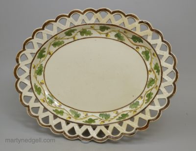 Creamware pottery stand, Circa 1800