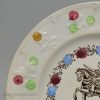 Commemorative pearlware pottery small plate WILLIAM III No Surrender, circa 1830