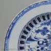 London delft plate, circa 1760