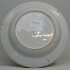 London delft plate, circa 1760