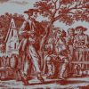 Liverpool delft tile decorated with a Sadler print or a country dancer, circa 1765