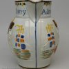Commemorative prattware pottery jug, 'Admiral Nelson and Captain Berry, circa 1800