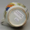 Commemorative prattware pottery jug, 'Admiral Nelson and Captain Berry, circa 1800