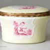 South Staffordshire enamel snuff box painted with cherubs, circa 1780