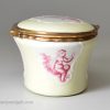 South Staffordshire enamel snuff box painted with cherubs, circa 1780