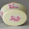 South Staffordshire enamel snuff box painted with cherubs, circa 1780