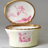South Staffordshire enamel snuff box painted with cherubs, circa 1780