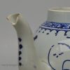 Lidless pearlware China glaze teapot, circa 1800