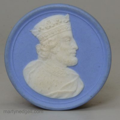 Wedgwood jasper ware disc of Edward II, circa 1800