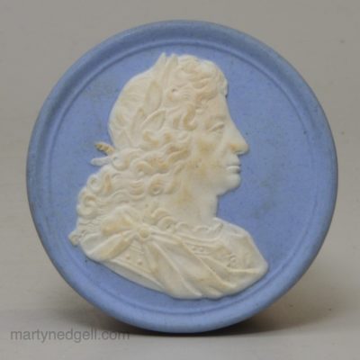 Wedgwood jasper ware disc of Charles II, circa 1800