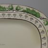 Creamware pottery stand pierced with a painted hops border, circa 1800 Davenport Pottery Staffordshire