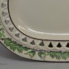 Creamware pottery stand pierced with a painted hops border, circa 1800 Davenport Pottery Staffordshire