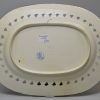 Creamware pottery stand pierced with a painted hops border, circa 1800 Davenport Pottery Staffordshire