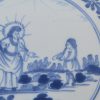 Bristol delft biblical tile, miracle of the loaves and fishes, circa 1750
