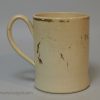Creamware pottery mug 'PHEBY THOMAS 1791'