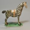Prattware pottery horse, circa 1820