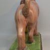 Staffordshire pearlware pottery Medici lion pearlware body with overglaze enamels, circa 1820