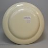 Creamware pottery plate painted with the famous race horse 'HIGH FLYER', circa 1793 Neale & Co