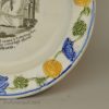 Prattware pottery child's plate 'MY CHILDHOOD', circa 1820