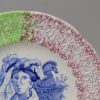 Commemorative pearlware plate 'Queen Victoria', circa 1840