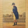 Hand coloured print of George III, circa 1812