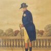 Hand coloured print of George III, circa 1812