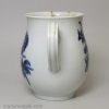 Worcester Porcelain bell shaped jug printed with flowers from the natural sprays group, circa 1775