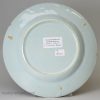 Small polychrome London Delft Anne Gomm style plate, circa 1750
