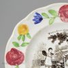 Pearlware pottery child's plate 'MY CHILDHOOD', circa 1840