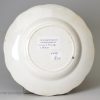 Pearlware pottery child's plate 'MY CHILDHOOD', circa 1840