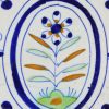 Dutch Delft floral tile, circa 1680